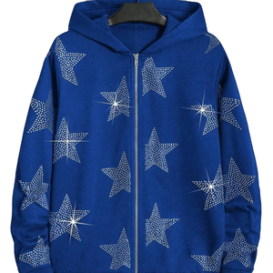 Tốt nhất giá Rhinestone Hoodies Made in Pakistan nhiệt với thấp moq Rhinestone Hoodies tốt nhất phong cách người đàn ông Rhinestone Hoodies - Product Image 1