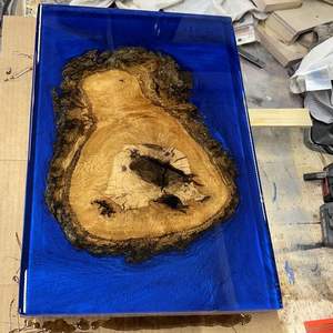 Tabla de cortar de madera hecha a mano con forma redonda duradera y fácil de limpiar para uso doméstico en restaurantes de hoteles - Product Image 2