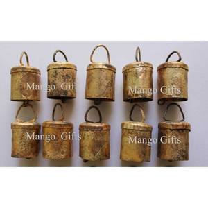Handmade Rustic <b>Tin</b> Metal Craft Bells 20pcs 2 for Home Dcor Vintage Wholesale Decorative Bell Collection - Product Image 3