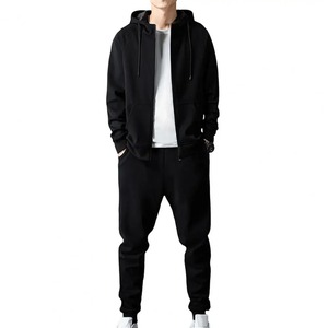 Survêtement Deux Pièces pour Homme et Femme, Ensemble d'Automne Décontracté, Solide, à Manches Longues, Pantalon Long, Surdimensionné, Polaire à Capuche - Product Image 5