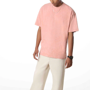 เสื้อยืดซักกรดสำหรับผู้ชายแบบเฉพาะบุคคลผ้าคอตตอน100% ลายตัวอักษร - Product Image 3