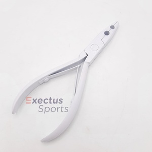 White Stainless Steel High Quality Hair Extension <b>Pliers</b> Tools Kit <b>Set</b> With Clips, Needle, Scissor and Tape in <b>plier</b> - Product Image 1