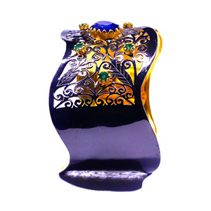 Moda 925 plata esterlina cianita Esmeralda piedras preciosas barato clásico de moda las mujeres usan brazalete - Product Image 5