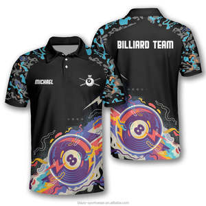 Camiseta de Billar para Hombre, Transpirable, Ropa de Equipo de Billar, Impresión Personalizada, Ideal para Clubes, Ligas, Jugadores y Entrenamiento - Product Image 6