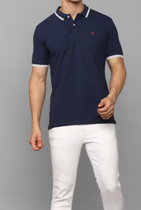 Doux Bleu Vintage High Street Denim 100% Coton T-Shirts Garçons Casual Mid Medium Lavable 3D Design Droit Printemps Été Automne - Product Image 2