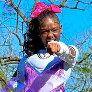 เครื่องแบบ Majorette ที่กำหนดเองสำหรับทีมเต้นรำวงเดินขบวนเครื่องแต่งกายสำหรับขบวนพาเหรดด้วยพลอยเทียมโดยกีฬา zimvi - Product Image 3