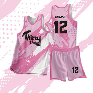 Ensemble de shorts et de maillots d'entraînement de basket-ball, tissu respirant à séchage rapide, vente en gros - Product Image 3