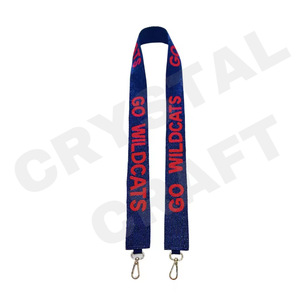 Game Day Custom White Gold Seed Bead Bag Straps 'Hook Em Horns' Accesorio de moda Correa de monedero con cuentas - Product Image 5