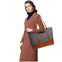 Tas Tangan Mewah Unisex Ukuran Besar Kulit Asli Warna & Desain Kustom Fashion Dua Pegangan Penutup Ritsleting Perjalanan
