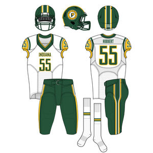 Uniforme de fútbol americano personalizado de alta calidad, Conjunto de jersey de sublimación de manga corta al por mayor para adultos, niños, equipo juvenil - Product Image 2