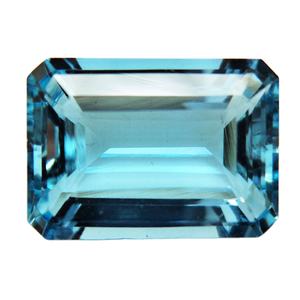 เครื่องประดับชั้นดีทําอัญมณีอะความารีนธรรมชาติหลวมรูปมรกตเหลี่ยมเพชรพลอยตัดฟรีขนาด IGI ได้รับการรับรองอะความารีนหลวม - Product Image 2