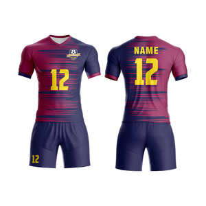 2025 personnalisable sublimé hommes Football uniforme ensemble respirant Football maillots Sportwear inclus pour adultes équipes de football - Product Image 3