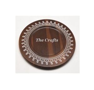 Assiette à chocolat en bois de couleur marron au design attrayant, vaisselle, assiette à chocolat de la plus grande qualité - Product Image 6