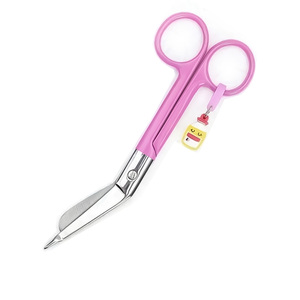 Tijeras Quirúrgicas Manuales, Pinzas Kelly y Tijeras para Vendas de Acero Inoxidable con Mangos Impresos Coloridos para Hospital - Product Image 2