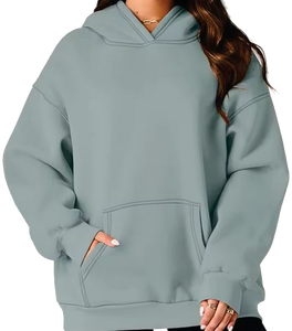 Elegante personalizado hombre mujer y niños ropa sudaderas con capucha algodón transpirable liso polar tela Sudadera con capucha - Product Image 1