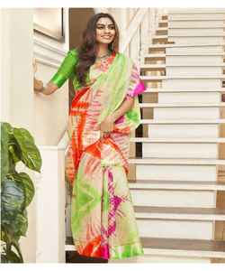 ชุดปาร์ตี้ที่สวยที่สุดผ้าส่าหรีผ้าตาข่ายปักลายแบบชิ้นเสื้ออินเดียสำหรับผู้หญิง - Product Image 6