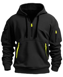 Sweat-shirts à col zippé pour hommes, 100% coton, streetwear d'hiver, avec faible MOQ et prix bas - Product Image 1