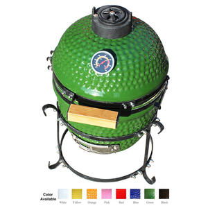 BG08 AUPLEX 13 "Black Kamado BBQ Grill, <span class=keywords><strong>Asador</strong></span> de <span class=keywords><strong>ahumador</strong></span> de carbón al aire libre <span class=keywords><strong>para</strong></span> acampar, cocinar en el jardín y barbacoa en el patio - Product Image 2