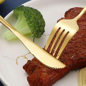 Premium Metal <b>Flatware</b> <b>Set</b> For Stylish Dining At Home Or In Restaurants With Complete Cutlery And Serving Tools - Product Image 4