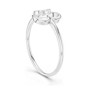 Bague en or 18 carats, 14 carats, 10 carats et argent 925 avec diamant de laboratoire rond brillant de 0,104 carats, clarté VVS-VS EF, cultivé par CVD, pour femme - Product Image 5