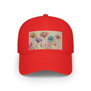 Wildflower Print <b>Baseball</b> Cap Low Profile Cotton Floral Casual <b>Hat</b> for <b>Men</b> and Women - Product Image 5