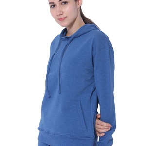 Sweat-shirts à capuche vierges imperméables et chauds pour femmes, de haute qualité, coupe oversize, style streetwear décontracté, avec logo personnalisé, en tissu épais, pour l'hiver, vente en gros - Product Image 4