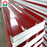 Panneau décoratif d'isolation de panneau de feuille de mousse sanwish maison eps avec structure en acier et panneau sandwich eps