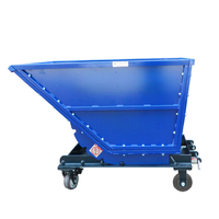 AUSAVINA Poubelle inclinable pliable en acier inoxydable pour atelier/entrepôt Recyclage