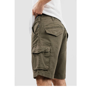 Shorts cargo en toile tricotée pour hommes, décontractés, coupe-vent, respirants, écologiques, séchage rapide, anti-plis, 100 % coton, grandes tailles