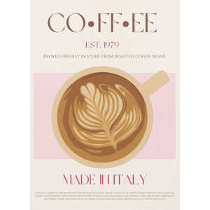Italian Coffee Minimalist Style <b>Poster</b> Home Decoration Paper Material - Product Image 1