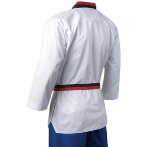 Uniforme de Taekwondo personalizado al por mayor para mujer tela ligera y transpirable Karate Dobok con costuras reforzadas - Product Image 3