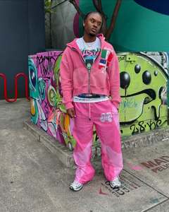 OEM ropa de calle personalizada Vintage piedra lavada de gran tamaño Boxy recortada Zip Up Sudadera con capucha con tachuelas bordadas y detalles de diamantes de imitación - Product Image 4