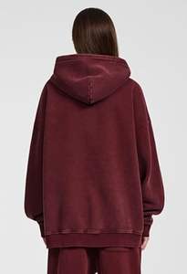 Acid Wash Street Hoodie Estilo vintage moderno con bolsillo de canguro Sudadera con capucha de lavado ácido de moda para hombre - Product Image 6