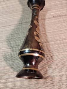 Jarrón Floral de Latón Grabado, Oxidado Negro, 8 Pulgadas, Decorativo, Hecho a Mano, para Decoración del Hogar y Sala de Estar - Product Image 6