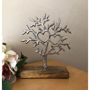 Magnifique arbre avec base en bois Statue fabriquée en métal aluminium pour chambre à coucher vitrine de bureau et mariage arbres de festivals de noël - Product Image 3