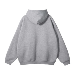 Unisex Chất lượng cao quá khổ đầy đủ Zip hoodie nam dày lông cừu bông tùy chỉnh in thêu stonewashed không thấm nước đồng bằng - Product Image 6