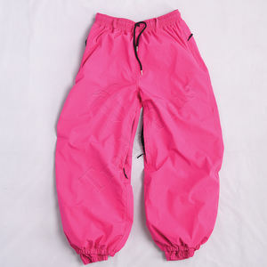 2025 OEM cálido 100% poliéster pantalones de nailon al aire libre holgado esquí nieve mujeres y Hombre Ropa de snowboard a prueba de viento impermeable pantalón de gran tamaño - Product Image 2