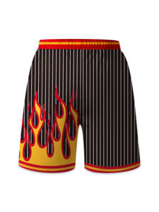 Shorts de basket-ball vintage pour hommes personnalisés de qualité supérieure, nouvelle arrivée, imprimés sur toute la surface, en maille respirante, séchage rapide - Product Image 3