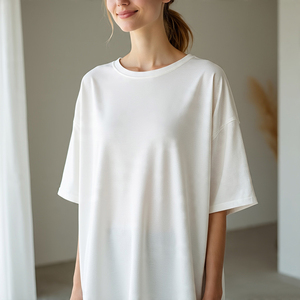 Streetwear imprimé de logo personnalisé de haute qualité T-shirt haut court coupe ample à manches courtes pour femmes - Product Image 5