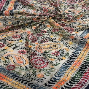 Phulkari Dupatta สำหรับผู้หญิง,สไตล์หนักมีเอกลักษณ์ทำด้วยมือเธรดทั้งหมดทำงาน Dupatta - Product Image 2