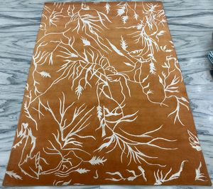 Vente chaude 3D noué à la main anti-dérapant laine tapis en soie personnalisable Style persan porte meilleur prix usine en gros abstrait - Product Image 4