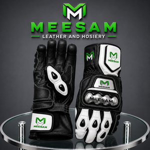 Gants de moto en cuir pour la course, nouveaux modèles 2027, protection complète des doigts, gants de course respirants et ventilés pour side-car - Product Image 1