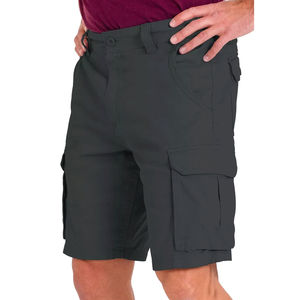 Short cargo gris foncé d'été en coton de qualité supérieure Short cargo décontracté à coupe régulière pour vêtements professionnels pour hommes - Product Image 1