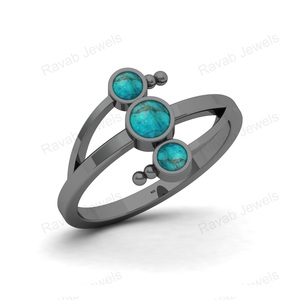 Anillo fino Eternity Vermeil de Plata de Ley 925 más vendido, joyería fina personalizada al por mayor, ajuste de bisel para fiesta - Product Image 4