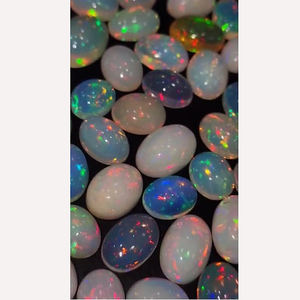 66 pièces opale éthiopienne naturelle avec feu 12x10 14x10 16x12 20x16mm cabochon ovale 304 Cts Iroc ventes qualité pierres précieuses cabine US $487 - Product Image 1