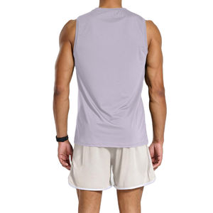 2025 hommes gymnastique gilet haut coton polyester Street Wear été musculation Muscle sans manches gymnastique conception hommes T-Shirts débardeur hommes - Product Image 6