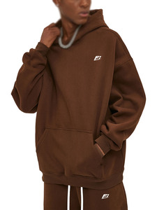 Sudadera con Capucha de Corte Holgado para Hombre, con Logotipo Personalizado, Marca Privada OEM, Ropa Urbana Unisex B2B, Sudadera de Forro Polar Extra Grande - Product Image 3