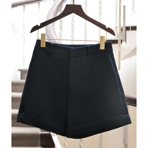 Pantalones de mujer de moda azul oscuro estilo corto Enzo Vietnam etiquetas personalizadas OEM tela de alta calidad precio bajo ropa de lujo - Product Image 1