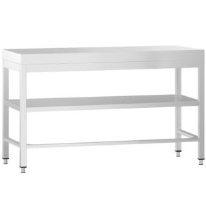 Commercial <b>Stainless</b> <b>Steel</b> Centre <b>Table</b> PREMIUM - 1400x600mm - with Undershelf - with Cross Bracing - Product Image 5
