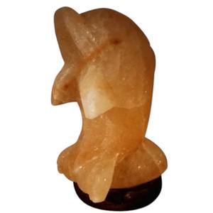 Sian Enterprises Lampe au sel de l'Himalaya sculptée à la main en forme de dauphin - Product Image 6